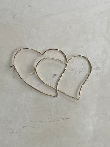 Gold wire hearts