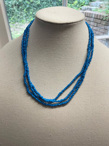 Layered seed bead necklace